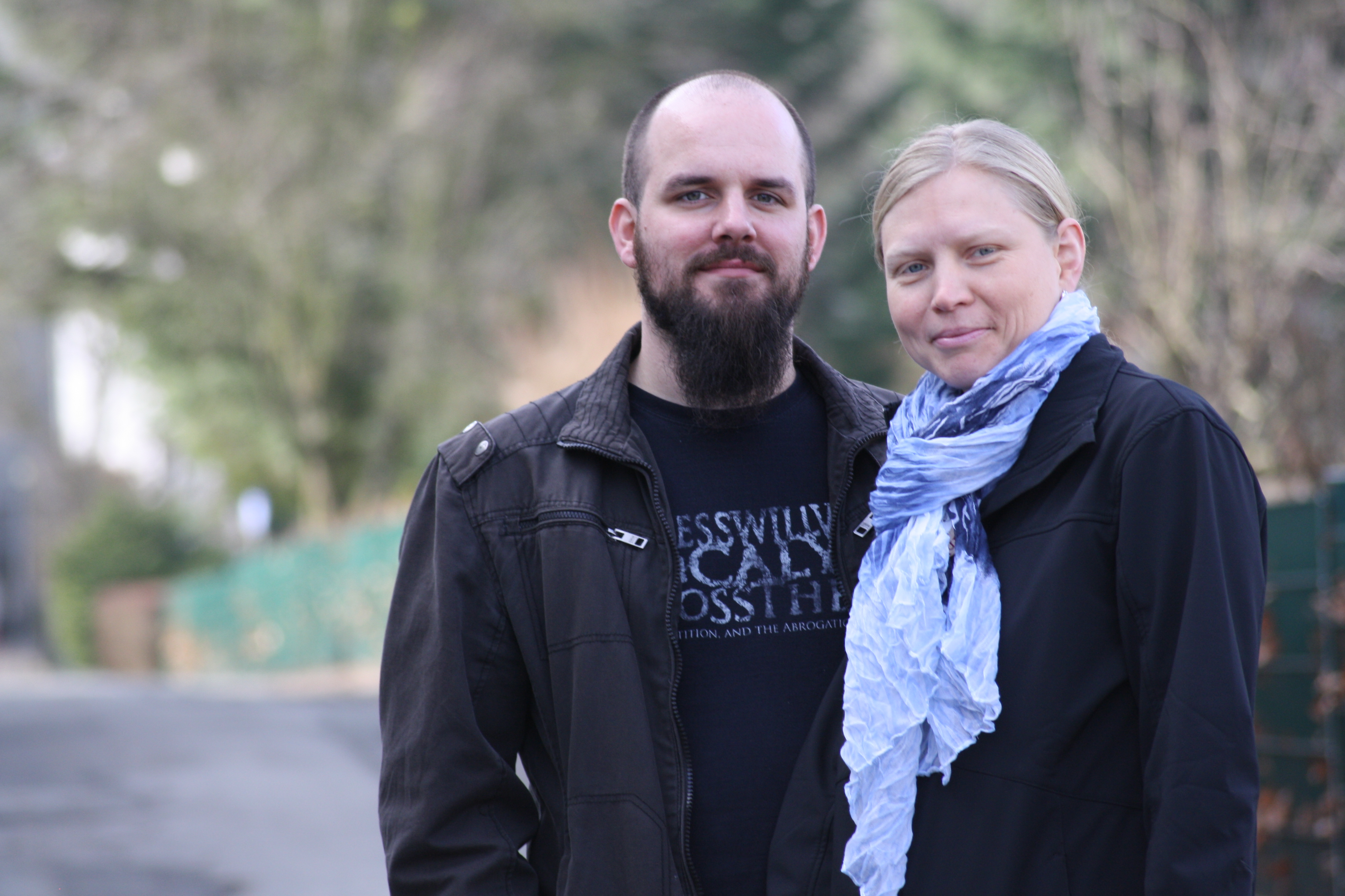 Im Foto die beiden Trauerbegleiter 